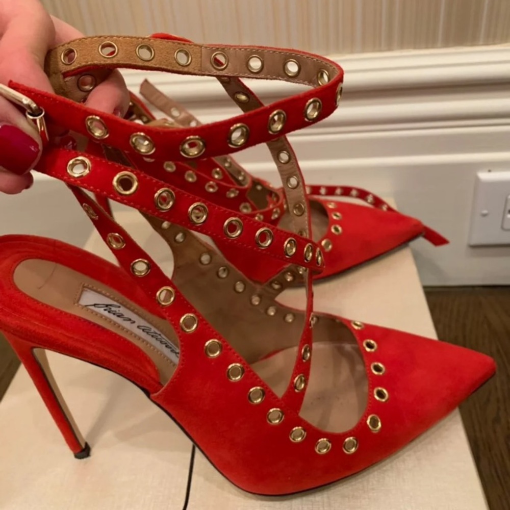Brian Atwood suede pumps